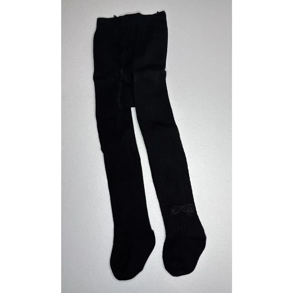Zando Cozy Baby Tights Girls Black Size 2T - 4T